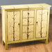Four Drawer Chest in Distressed Light Brown with Tree Branches