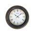 15" Molded Wall Clock in Black Antique