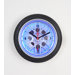 14" Tire Wall Clock with Blue Neon Light