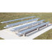 Low Rise Four-Row Aluminum Bleacher