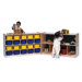 20-Tray Fold and Lock Mobile Storage Unit
