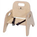 5" Wood Classroom Toddler Stackable Chair with Strap