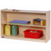 Wide High Two Shelf Mobile Storage