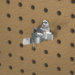 DuraHook 3/4 In. to 1-1/4 In. Hold Range 2-1/8 In. Projection Annealed Chromate Dipped Steel Extended Spring Clips for DuraBoard, 10 Pack