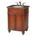 Prince 26" Bathroom Vanity in Cherry Red with Granite Top