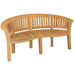 Half Moon Teak Garden Bench
