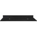 Stone 61" x 22" Vanity Top with Backsplash for Double Vessel Sinks in Black Granite