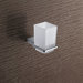 Kansas Wall Mounted Matte Glass Tooth Brush Holder in Chrome
