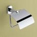 Edera Toilet Paper Holder with Cover in Chrome
