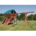 Redwood Three Ring Adventure Swing Set