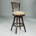 Grand Vista 30" Amber Bar Stool w/ Passion Suede Burnt Fabric