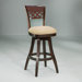 Horizon Cosmo Amber 26" Counter Stool w/ Passion Suede Burnt Fabric