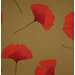 Biloba Wallpaper in Orange and Green by Kristina Isola