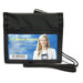 ID Neck Pouch,Horizontal,Adjustable 42" Cord,4"x2-1/4",Black