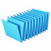Hanging Accordion Folders, Letter Size, Blue, 2 Sets of 10 Each Per Box                                                      