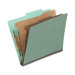 Classification Folder, 1 Partition, Letter, Green