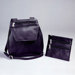 Black Cowhide Nappa Leather Shoulder Bag
