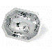 Metal 13.4" x 9.5" Octagon Bathroom Sink