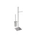 Complements 9.1" x 9.1" Rampin Towel Stand with Toilet Paper Holder and Toilet Brush Holder in Polished Chrome