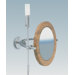 WS1 Wall-mount Magnifying (5X) Makeup Mirror with Halogen Light, 15.9" Extension