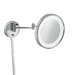 Pom d'Or Wall-mount Extendable Magnifying (3X) Makeup Mirror with Light, 9.5"