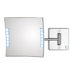 Quadrololed Wall-Mount Magnifying Cosmetic Mirror with Lighting