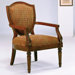 Hand Carved Chenille Arm Chair