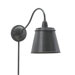Hyde Park Swing Arm Wall Lamp in Oil Rubbed Bronze with Metal Shade