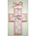 Wooden Cross in Pink