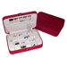 Renee Sectioned Sueded Jewelry Box in Red