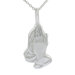 Sterling Silver Praying Hands Necklace