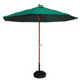 2.5m Parasol with Parasol Base in Green