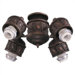 2.25" Neck Sculptured Four Light Fitter
