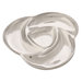 Handmade Decorative Rehilete Large Snack Container in Bright Silver
