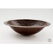 19" Copper Handmade Bathroom Oval Plain Sink