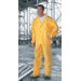 Yellow Parka With Attached Hood For Extra Protection Form Inclement Weather