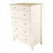 Mission White 6-Drawer Chest