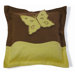 Embroidery Butterfly Pillow in Yellow