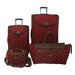 Fleur De Lis 4 Piece Luggage Set