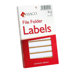File Folder Labels, 9/16"x3-7/16", Tan