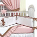 Crib Bumper in Classic Pink
