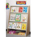 Koala-Tee Book Display Rack with Rear Shelves
