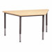 Trapezoid Table with Adjustable Height
