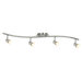 Decco  16 cm Semi Flush Mount in Satin Silver (Pack of 6)