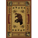 Nature Bear Motif Novelty Rug