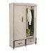 Double Door Wardrobe in Light Brown