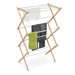 Accordion Drying Rack in White and Natural