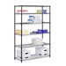 Six Tier Steel Shelving in Black