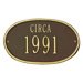 Date "Circa" Standard Wall Plaque