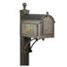 Whitehall Products "Deluxe" Streetside Post Mounted Mailbox
